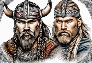Viking and seminole tattoo idea