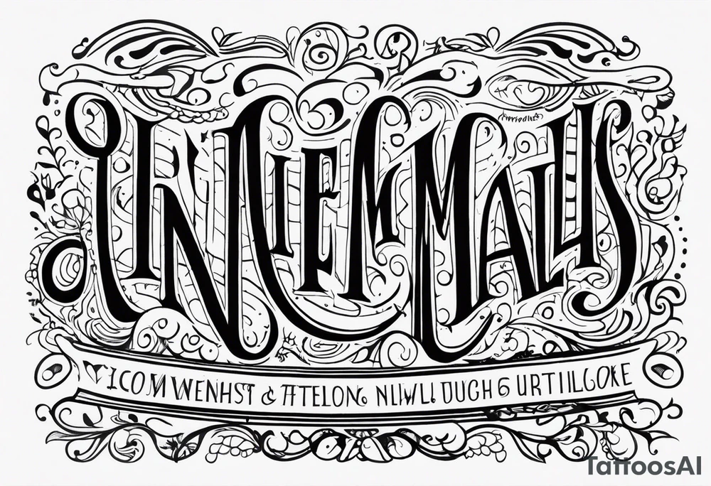 niemals aufgeben tattoo idea
