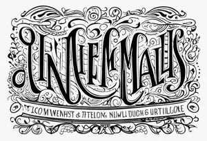 niemals aufgeben tattoo idea