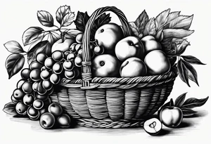 Caravaggio's basket of fruit tattoo tattoo idea