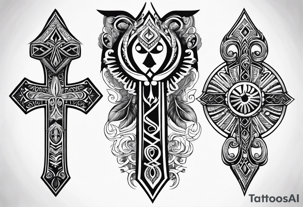 ankh, maori tattoo idea