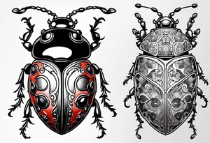 Lady bug tattoo idea