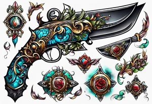 Knife tattoo idea