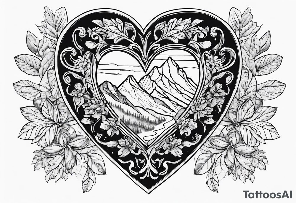 Alpengipfel,herz tattoo idea