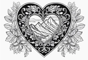 Alpengipfel,herz tattoo idea