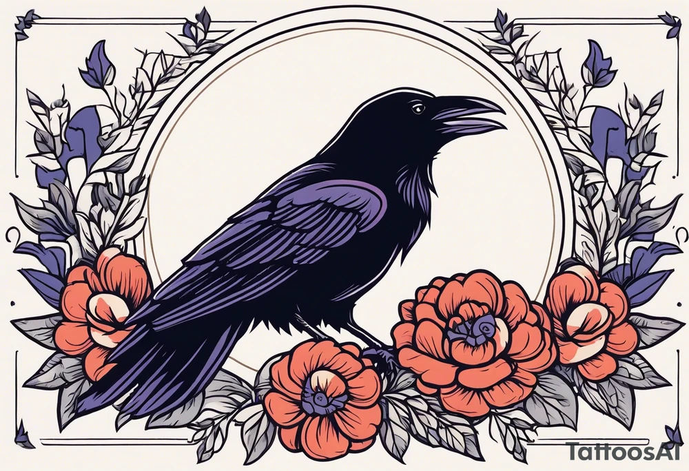 raven


old school vintage simple traditional design with vintage flowers surrounding
bold color simple tattoo idea