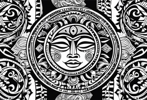 Taino Tribal sun tattoo idea