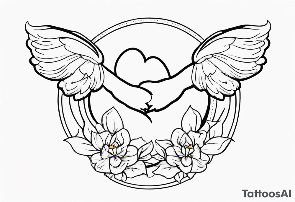 infant loss memorial tattoo for twins tattoo idea