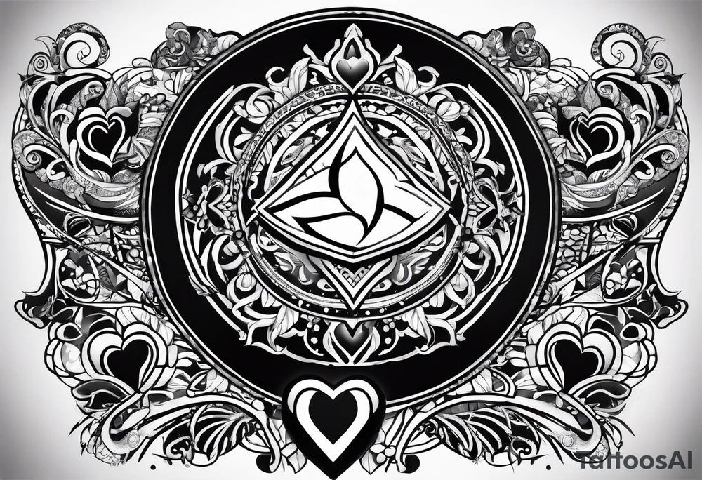 A tattoo with the name: kaimani with a heart tattoo idea A tattoo with the name: kaimani with a heart tattoo idea