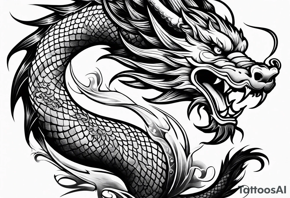 Traditional Chinese Dragon tattoo idea