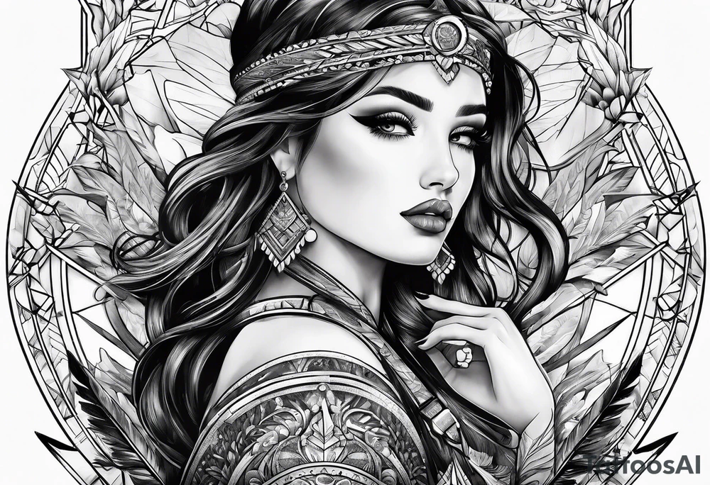 W with arrows tattoo idea