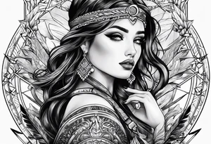 W with arrows tattoo idea