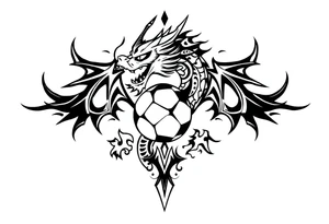 soccer, music, dragon tattoo idea