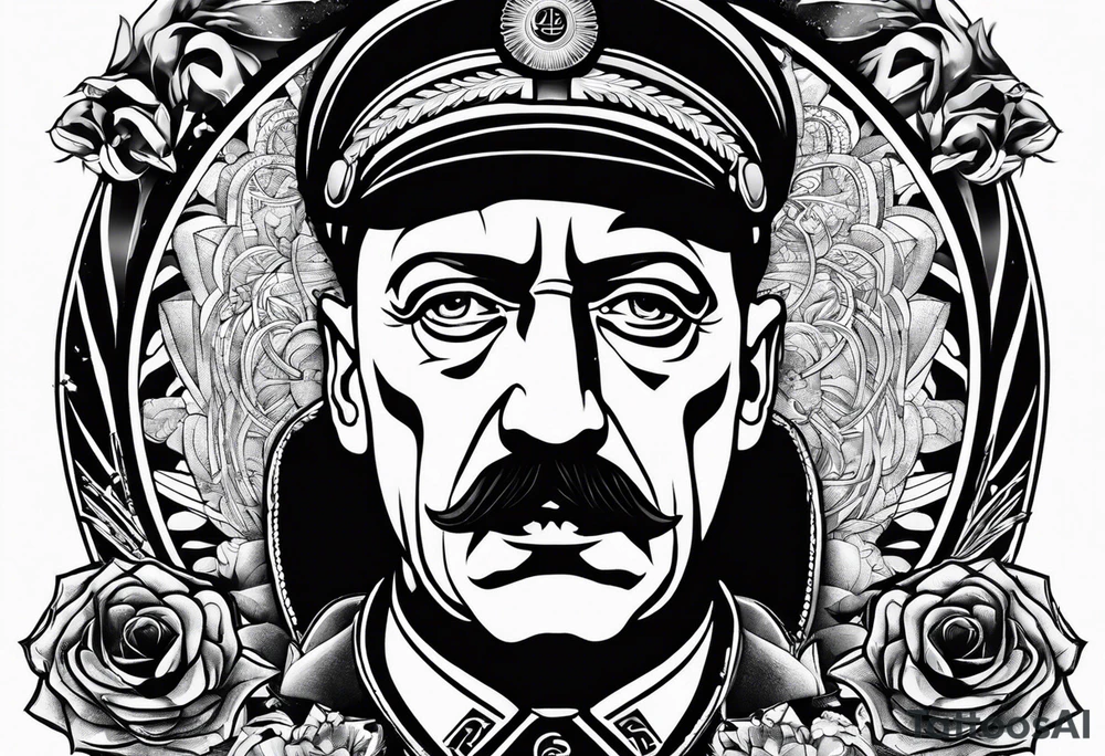 Adolp Hitler SS TOTEMKOPH tattoo idea