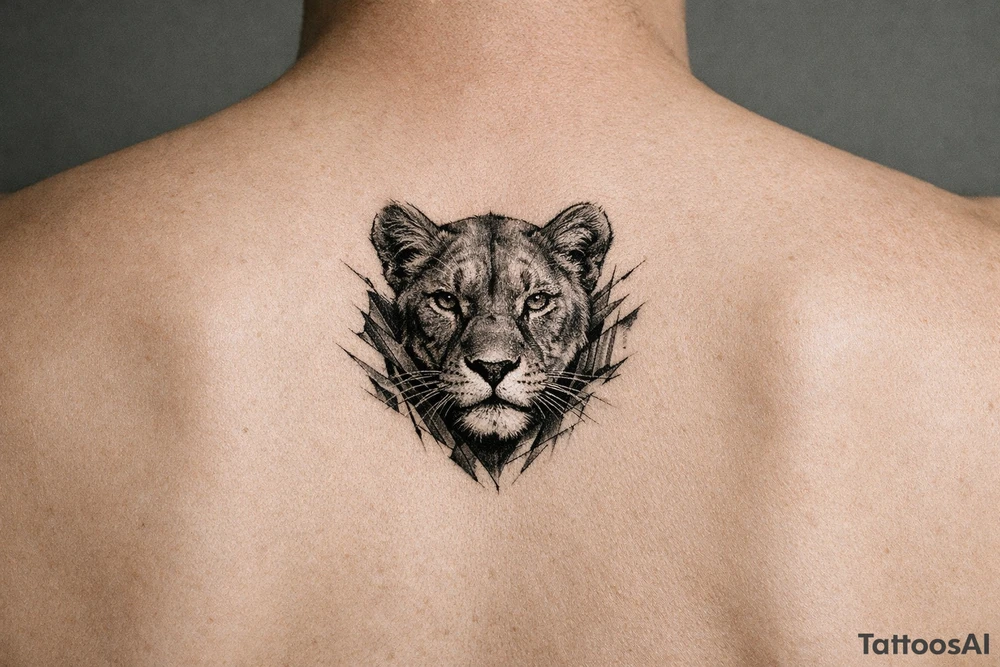 Lioness rib tattoo for women tattoo idea