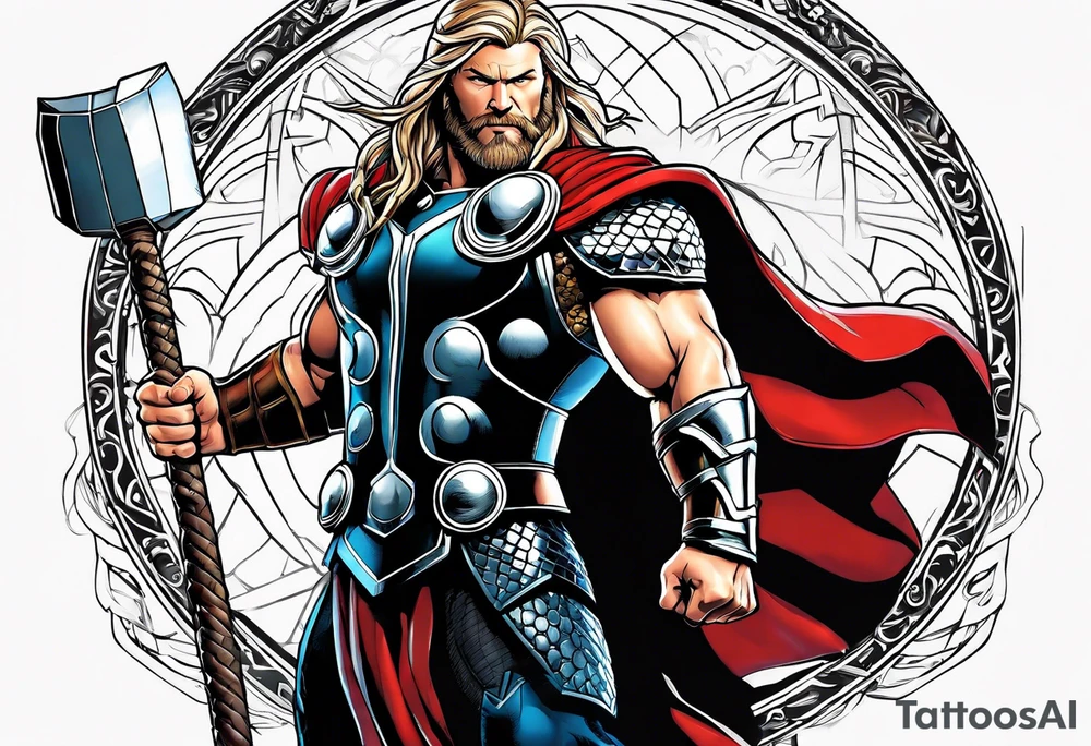 The Mighty Thor from MCU tattoo idea