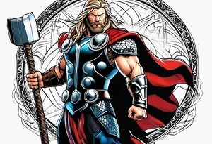 The Mighty Thor from MCU tattoo idea