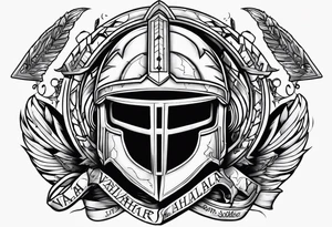 Valhalla soldier 
helmet tattoo idea