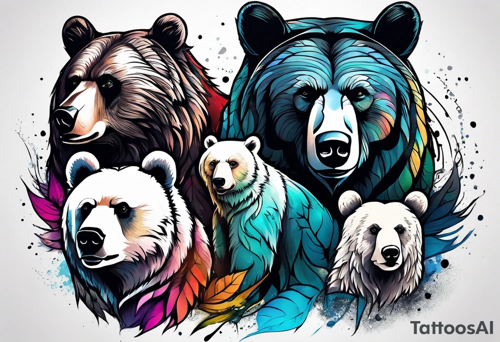 Bear Family tattoo idea