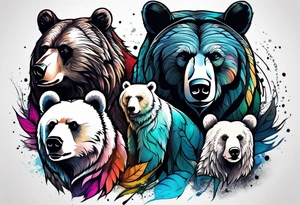 Bear Family tattoo idea
