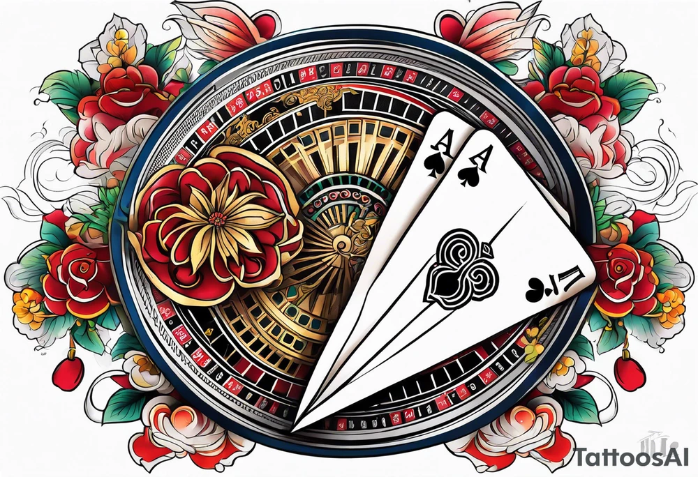 casino tattoo idea