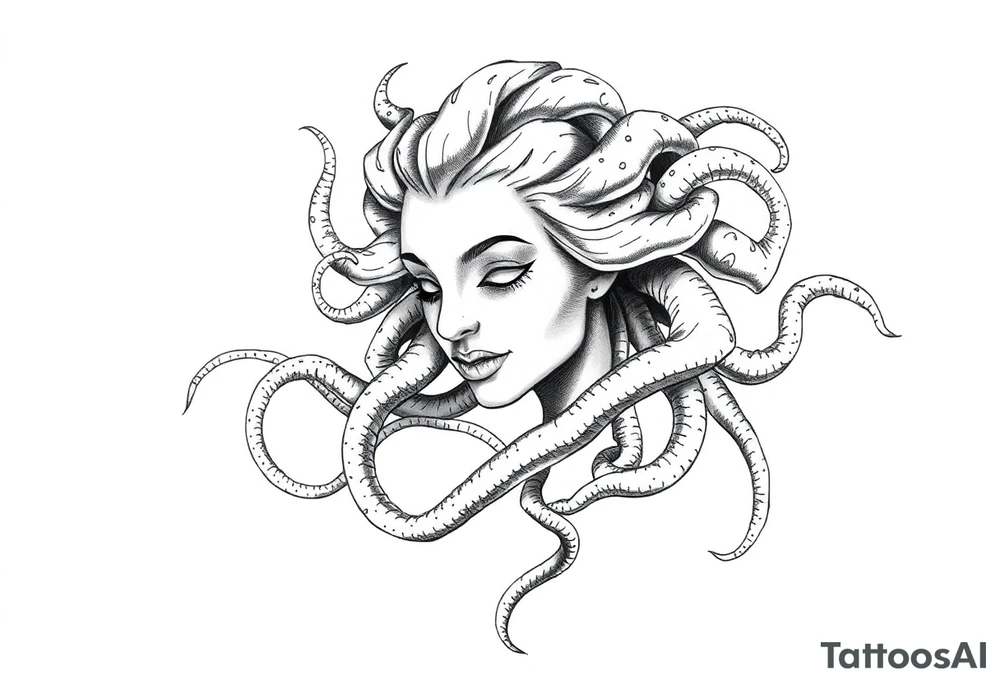 Pretty Medusa tattoo idea