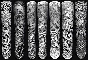 octopus arm sleeve tattoo idea