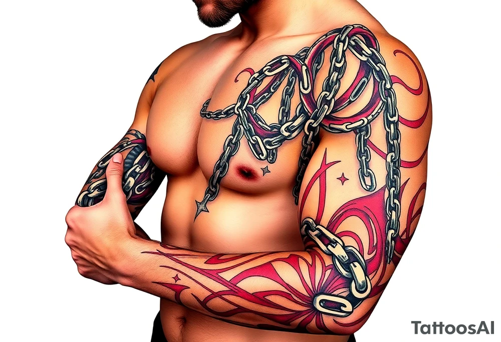 whips and chains tattoo idea