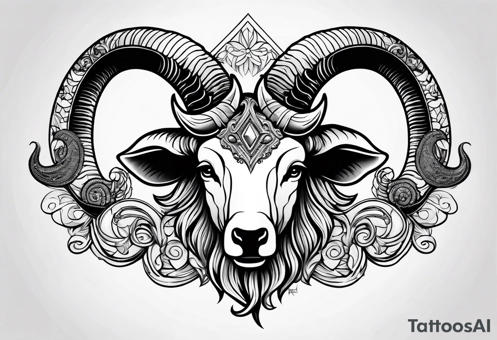 Aries fire sign tattoo idea