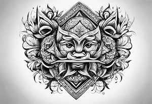 Letter KV tattoo idea
