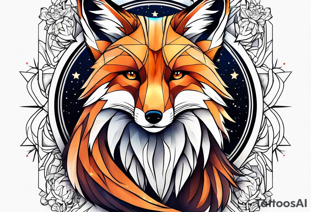 full fox look at the star tattoo idea