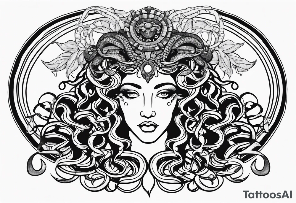Gorgon Medusa, ancient greece tattoo idea