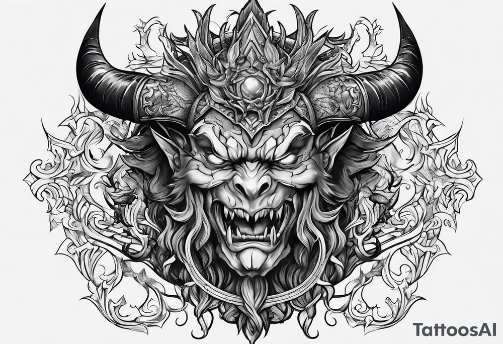 satan tattoo idea