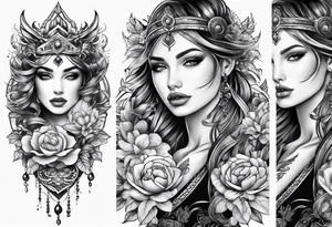 matching 2 separate tattoos . Water related. tattoo idea