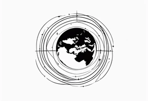 Earth tattoo idea