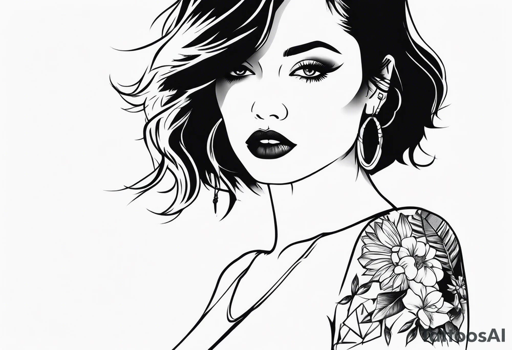 hot girl tattoo tattoo idea