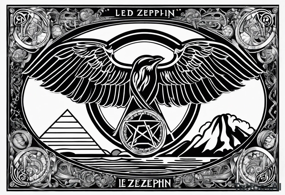 led zeppelin logos tattoo idea