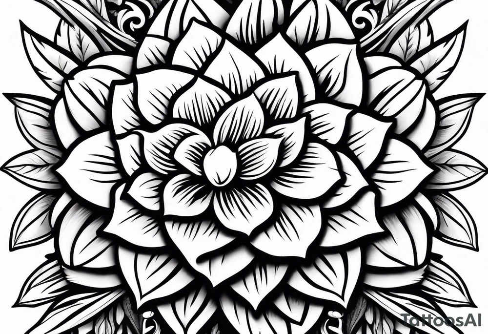 Native California flowers tattoo idea