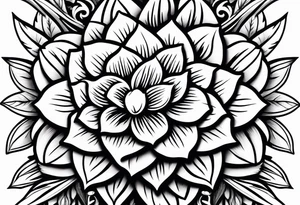Native California flowers tattoo idea