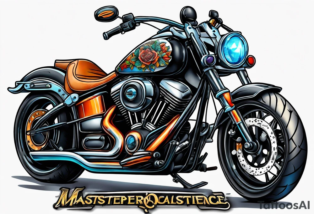 Motorcycle tattoo idea