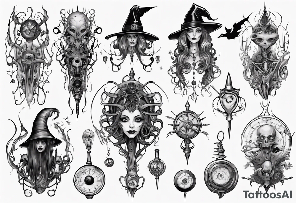 witch tattoo idea