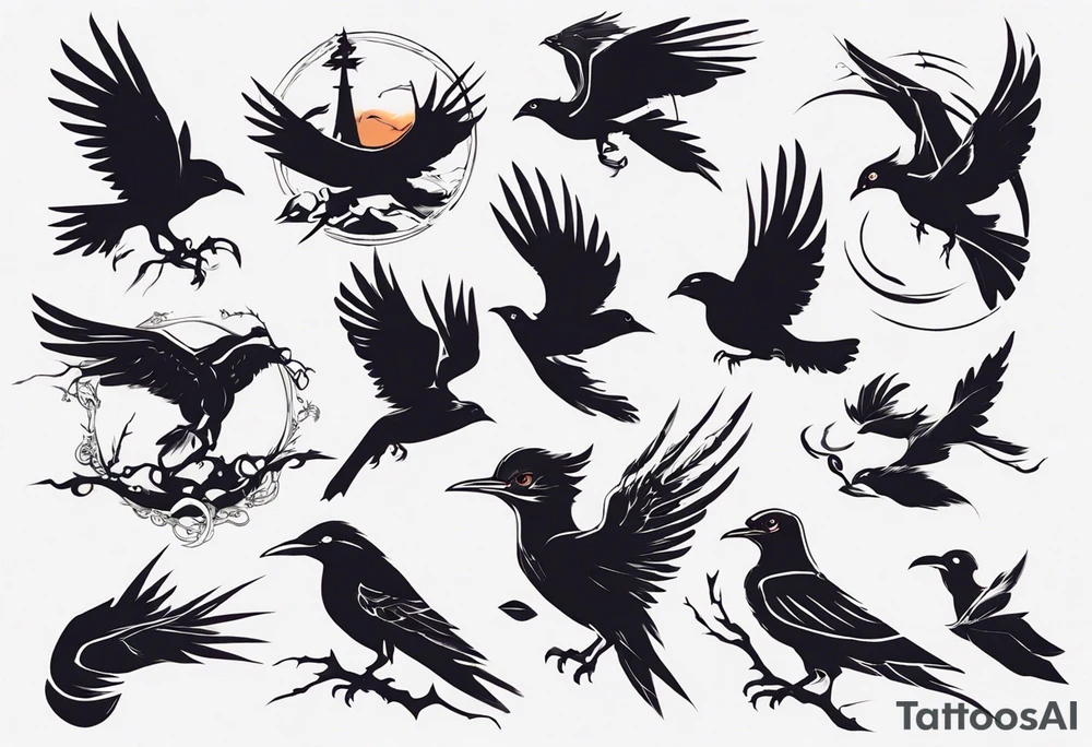 free bird tattoo idea