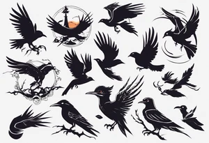 free bird tattoo idea