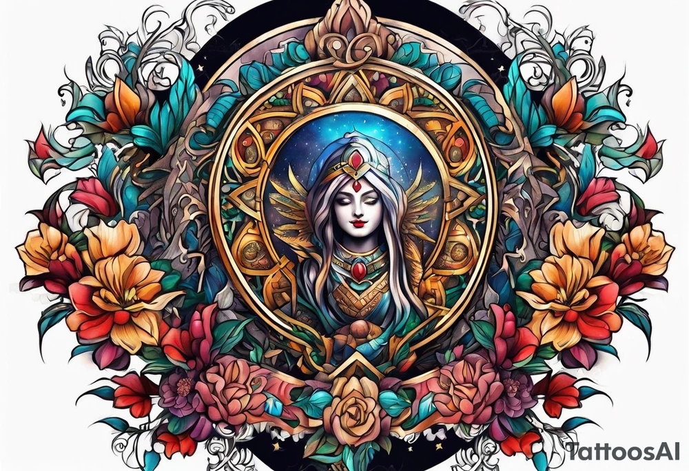 Manly religious tattoo tattoo idea