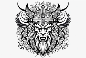 Vikings tribal tattoo idea