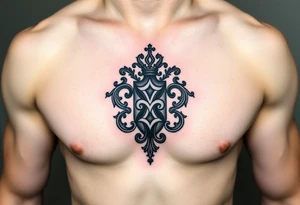 Powerful, majestic and dark Irish family crest for Smith tattoo idea