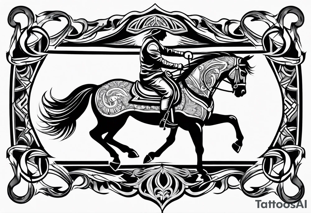 horse shoe tattoo idea