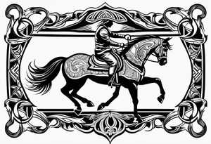 horse shoe tattoo idea