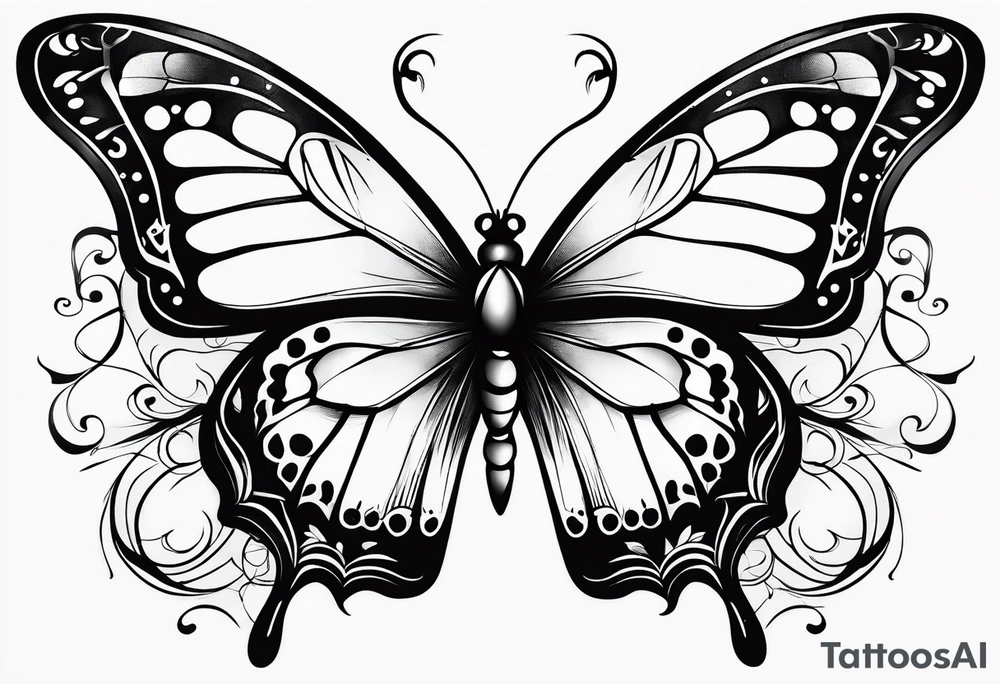 Butterflies tattoo idea