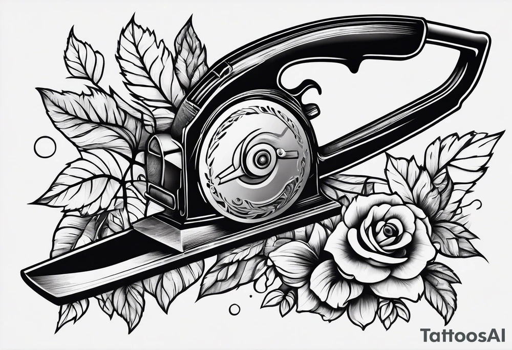 Hand saw tattoo idea